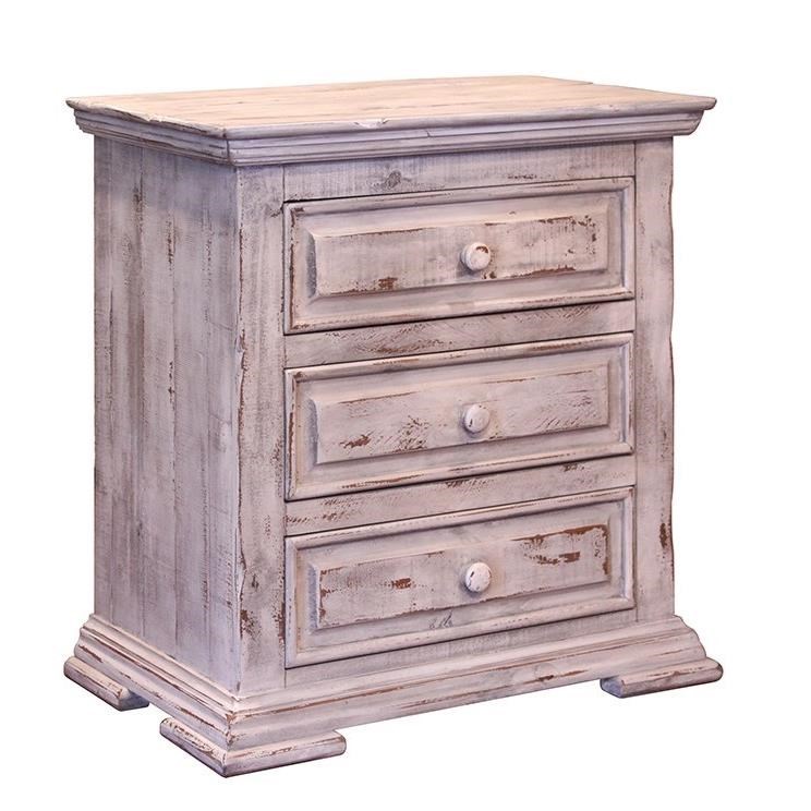 IF Terra White Rustic Nightstand with Distressed Finish Lindy's